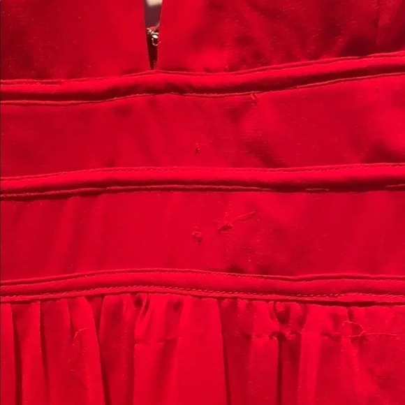 Red Spaghetti Strap Long Dress - Picture 3 of 8